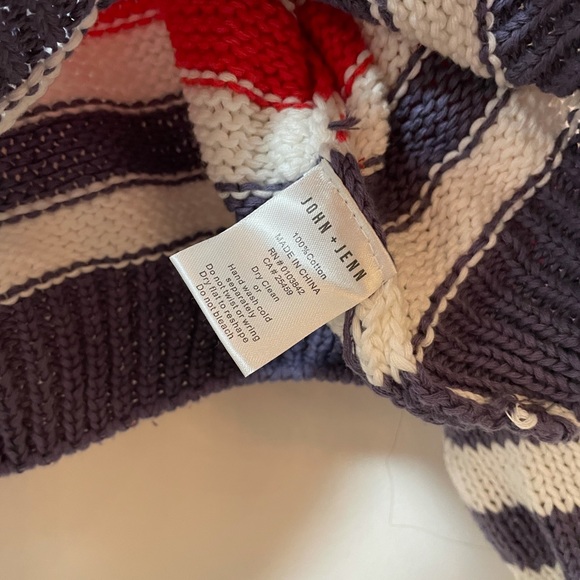 John + Jenn Striped Cotton Sweater - Picture 4 of 7